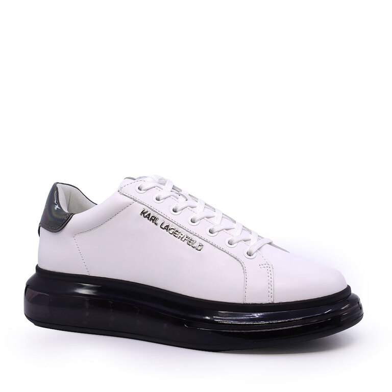 Men's Karl Lagerfeld Kapri Kushion Lo Lace White Leather Sneakers 2057BP52625A