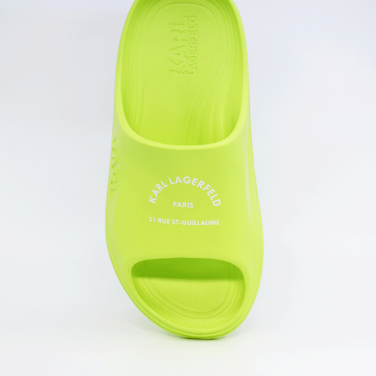 Karl Lagerfeld men Skoona Maison flip flops in lime green 2055BSL75008V