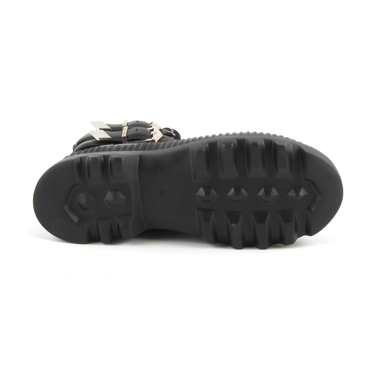 Karl Lagerfeld women's boots in black leather 2050DG45285N