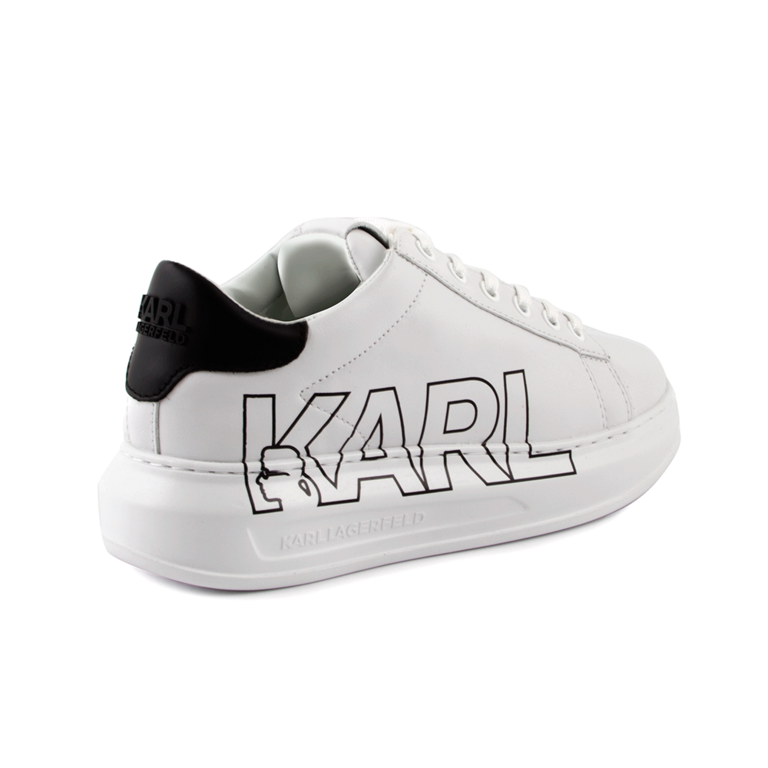 Karl Lagerfeld  women sneakers in white leather, side logo 2051DP62511A