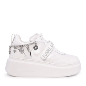 Women's sneakers Karl Lagerfeld Anakapri white leather with decorative chain 2056DP63540A