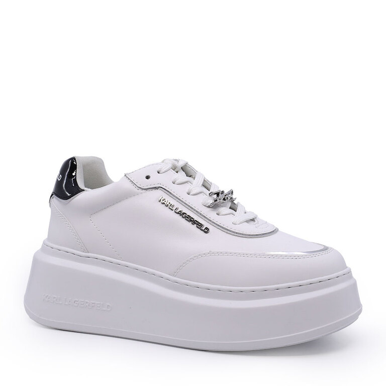 Women's sneakers Karl Lagerfeld Anakapri Brooch white leather 2057DP63519A