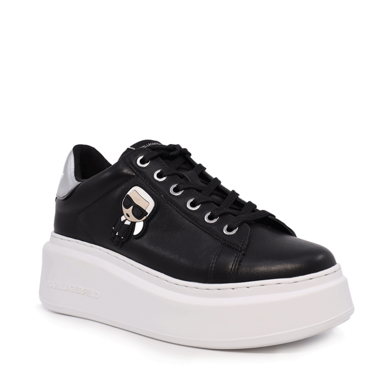 Women's sneakers Karl Lagerfeld Anakapri black leather with emblem 2056DP63530N