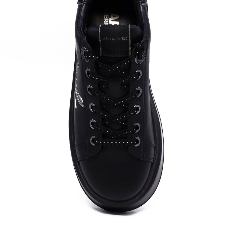 Women's Karl Lagerfeld Anakapri Signia black leather sneakers 2057DP63510N