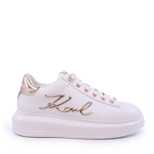 Karl Lagerfeld Kapri Signia Lace women's white leather sneakers 2059DP62510A