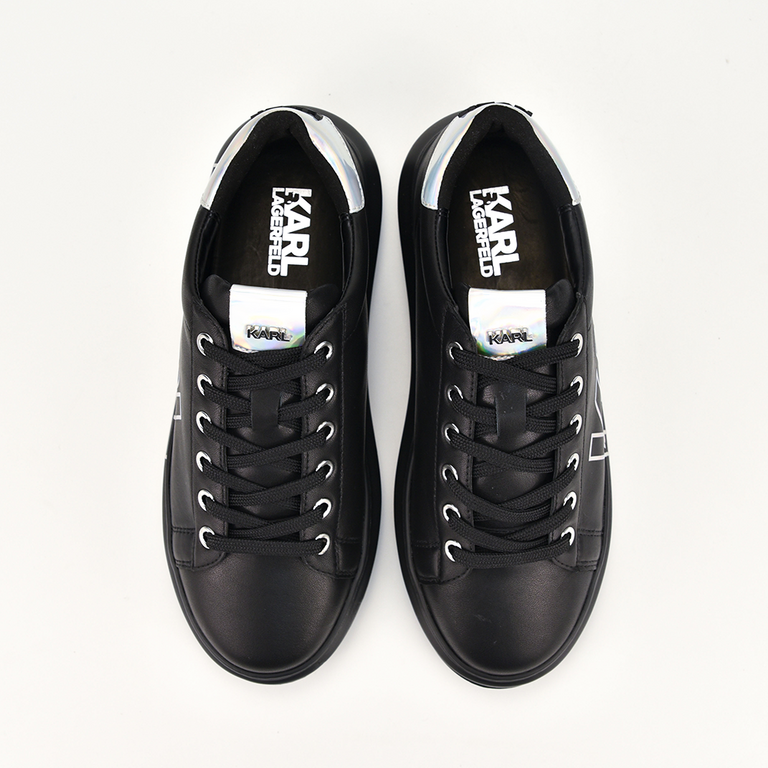 Karl Lagerfeld women sneakers in black leather 2054DP62511IN