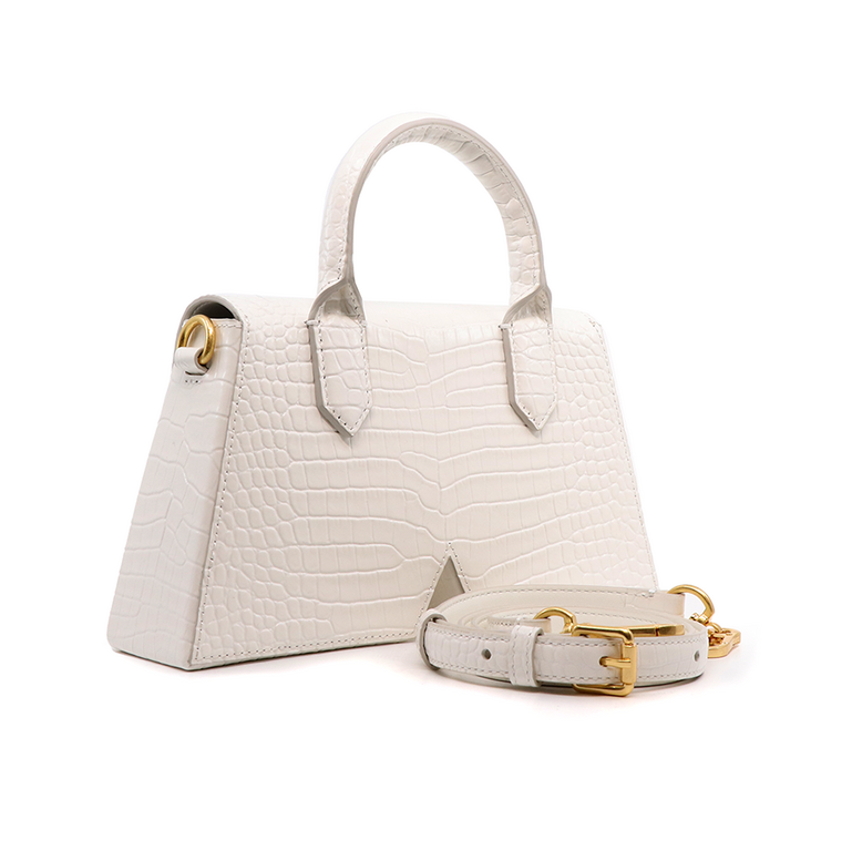 Karl Lagerfeld women bag in white genuine leather 2064POSP63040A