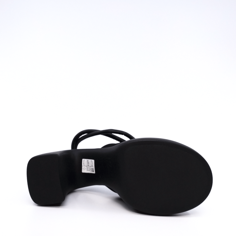 Karl Lagerfeld  Astragon Hi women sandals in black silk satin 2055DS33725N