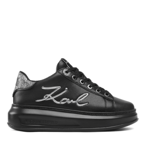 Karl Lagerfeld Kapri Signia Lace women's sneakers in black leather 2059DP62510N
