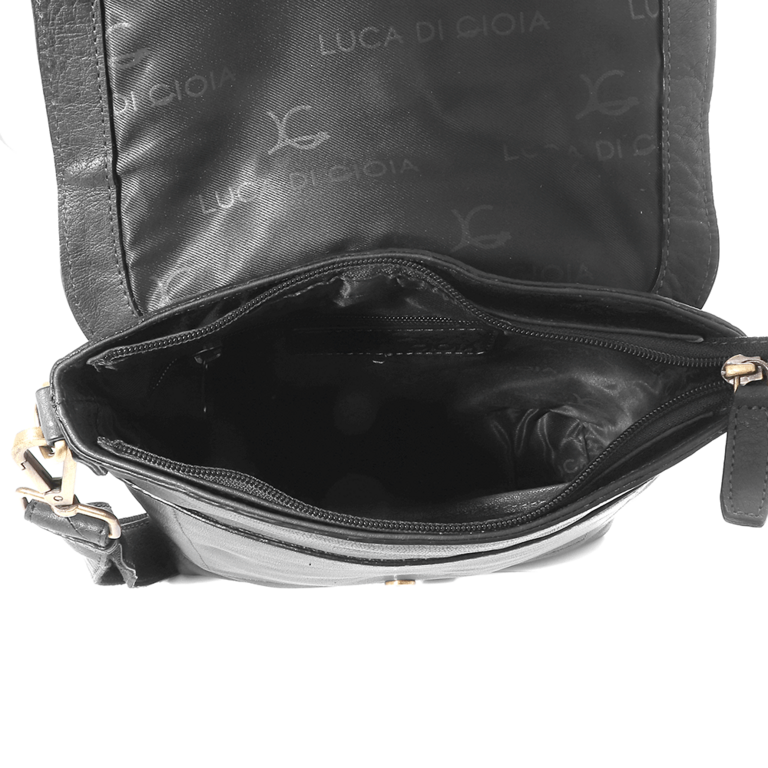 Luca di Gioia men crossbody bag in black leather 2082BGEA7672N