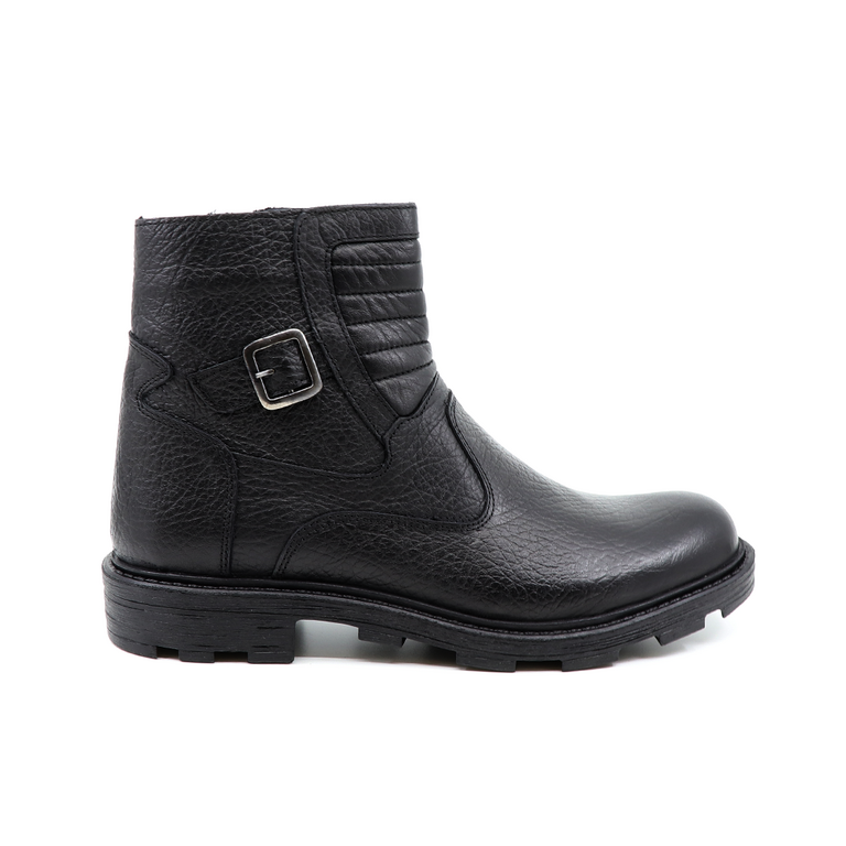 Luca di Gioia men boots in black leather 2092BG10747N