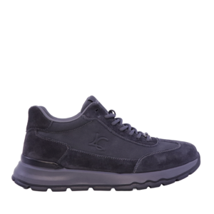 Sneakers high top bărbați Luca di Gioia gri din piele 3912BG117GR