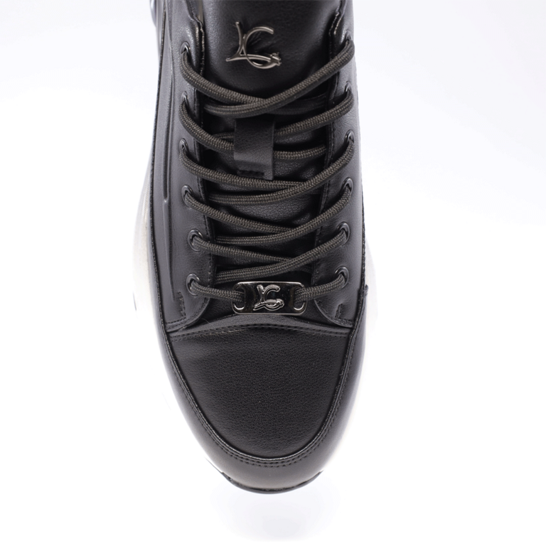 Men's black leather chunky sneakers Luca di Gioia 3856BP360N