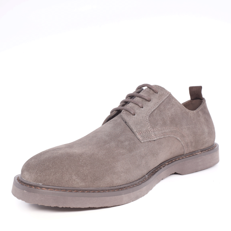 Men's brown suede shoes Luca di Gioia 3856BP004VM