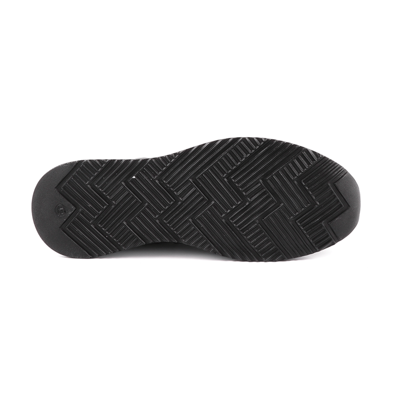 Luca di Gioia Men's black leather lace up sneakers 2091BP10154N