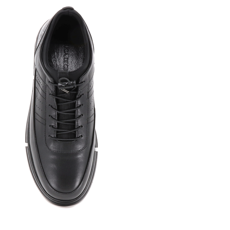 Luca di Gioia men sneakers in black leather 2092BP11001N