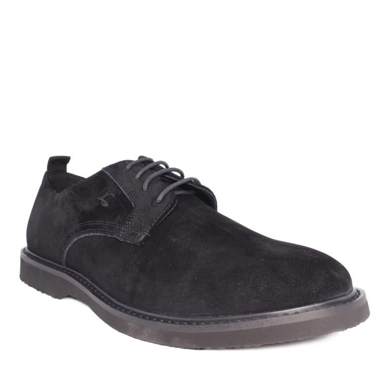 Pantofi bărbati Luca di Gioia negri  din piele întoarsă 3856BP004VN 