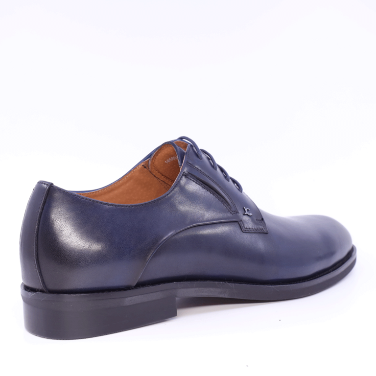 Luca di Gioia men derby shoes in navy genuine leather 1656BP221970BL