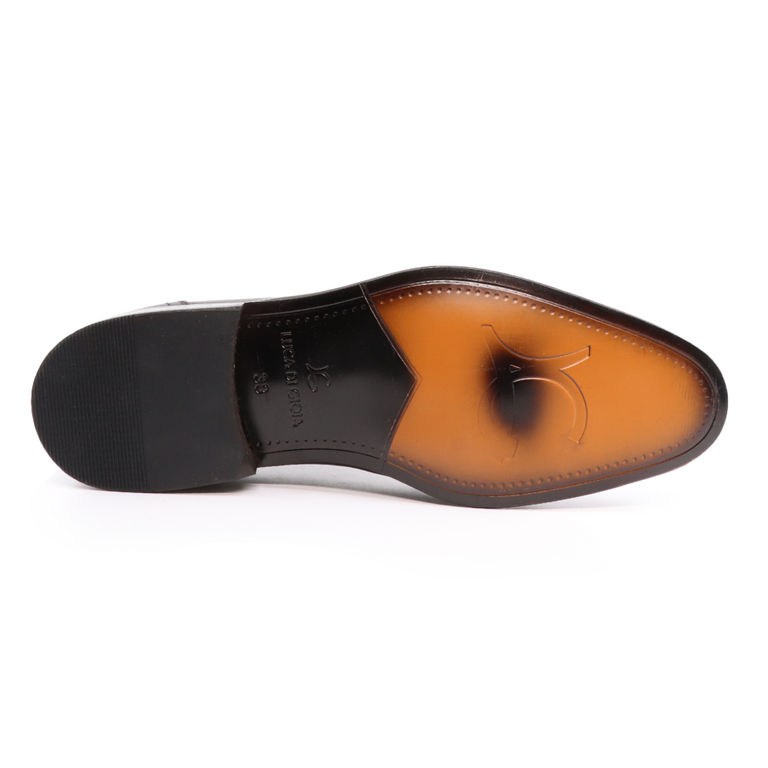 Luca di Gioia men derby shoes in brown genuine leather 3685BP6215M