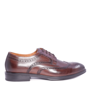 Pantofi derby bărbați Luca di Gioia maro din piele naturală 1796BP62531M
