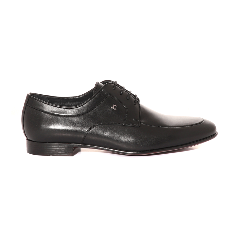 Luca di Gioia men derby Shoes in black leather 3681BP1350N