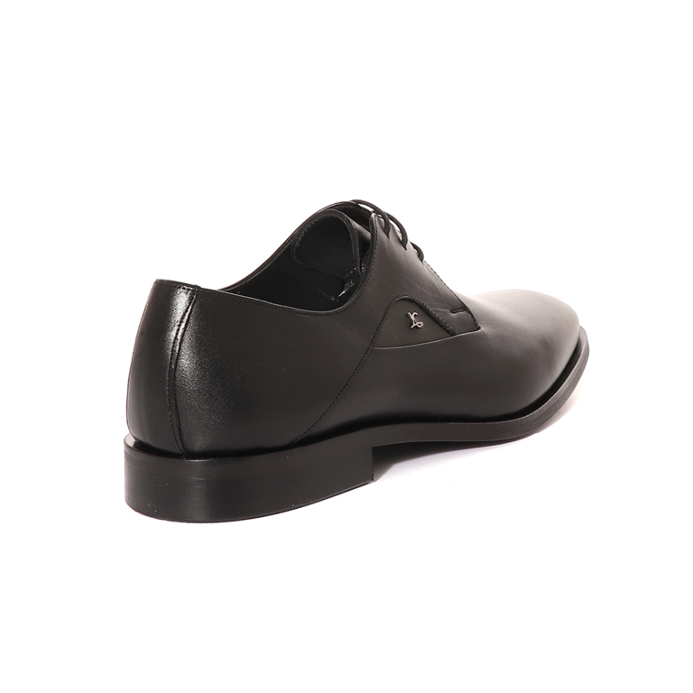 Luca di Gioia men derby Shoes in black leather 3681BP2450N