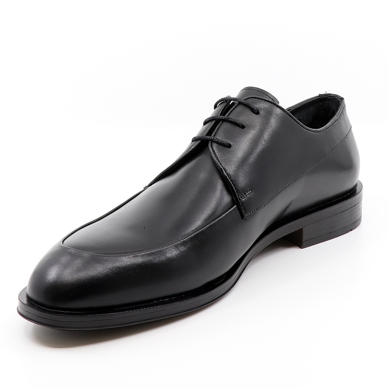 Luca di Gioia men derby shoes in black leather 3683BP2429N