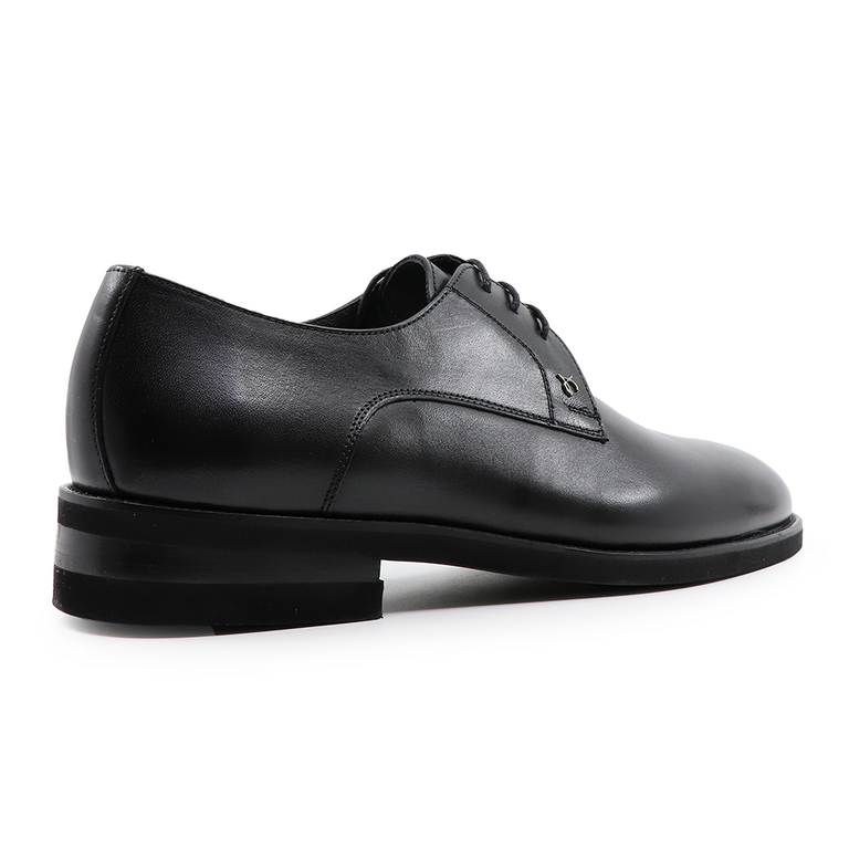 Luca di Gioia men derby shoes in black leather 3683BP2487N