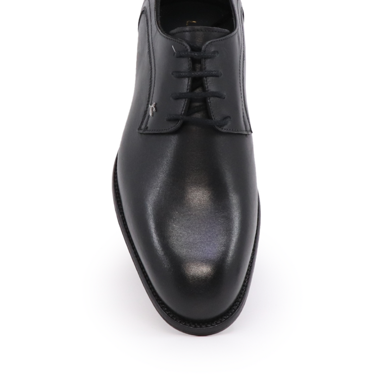 Luca di Gioia men derby shoes in black genuine leather 3685BP6215N