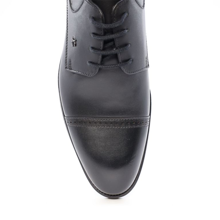 Pantofi derby bărbați Luca di Gioia negri din piele  3685BP1299N