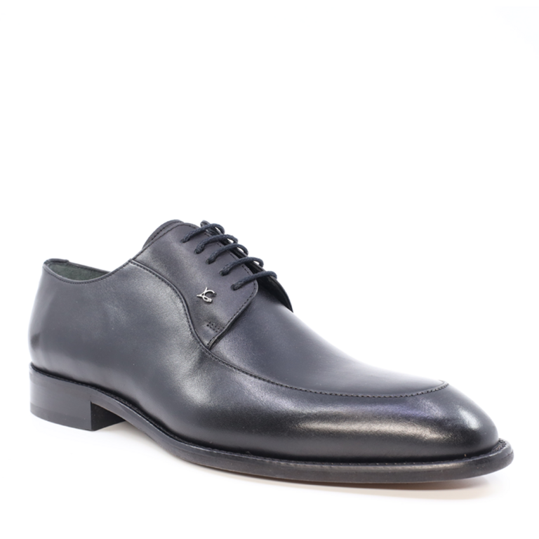 Luca di Gioia men derby shoes in black genuine leather 3685BP1329N