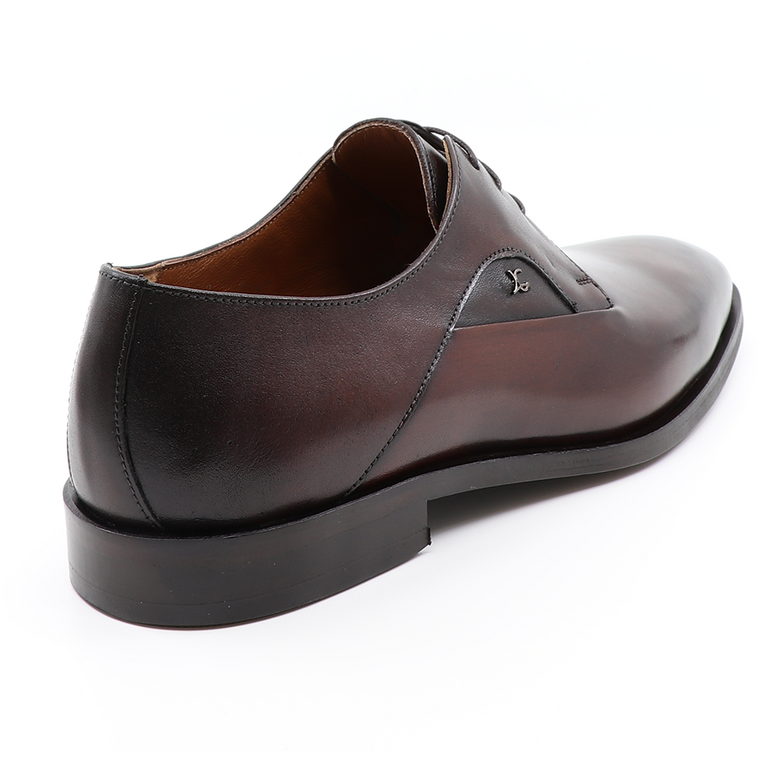 Luca di Gioia men derby shoes in brown genuine leather 3685BP2450M
