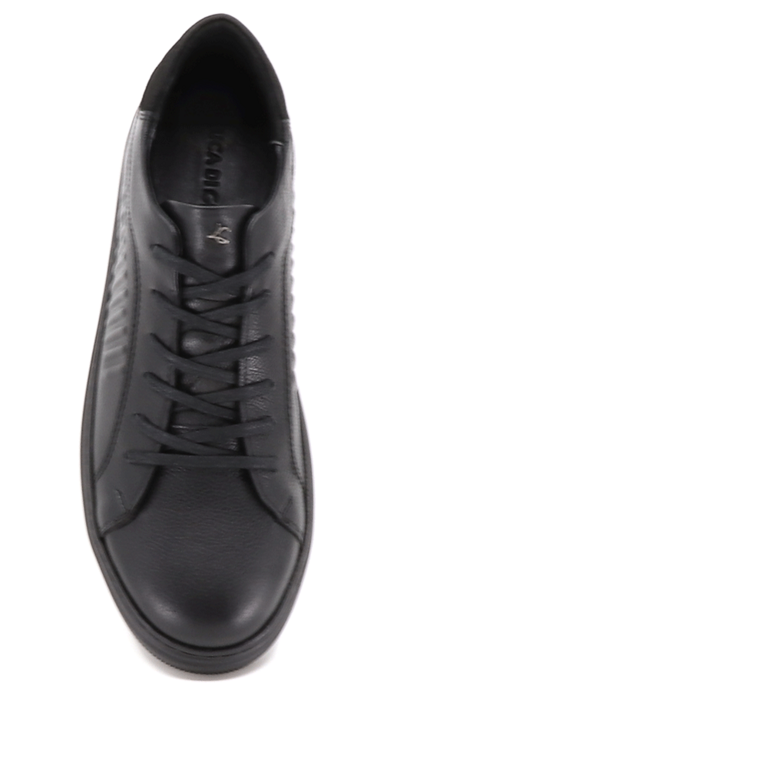 Luca di Gioia men derby shoes in black leather 2092BP10528N