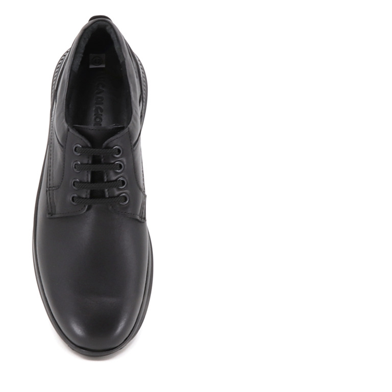 Luca di Gioia men derby shoes in black leather 2092BP10863N