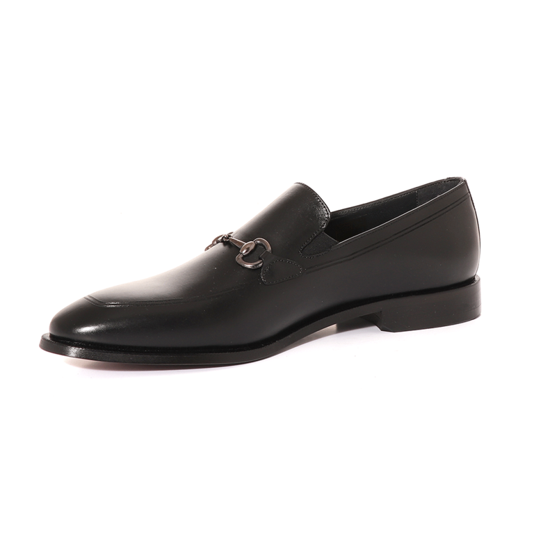 Luca di Gioia men loafter shoes in black leather 3681BP5012N