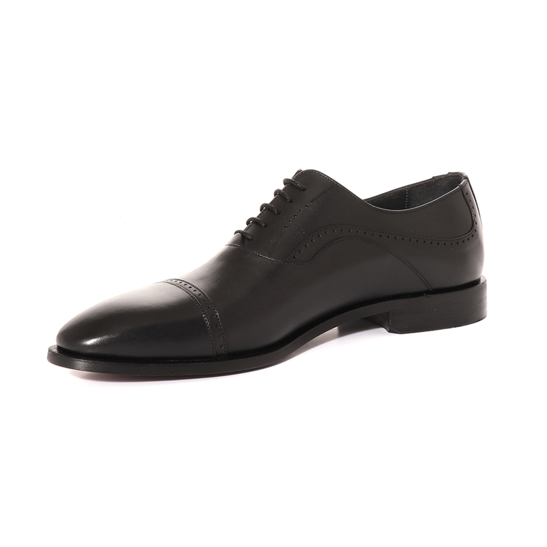 Luca di Gioia oxford men shoes in black leather 3681BP7260N