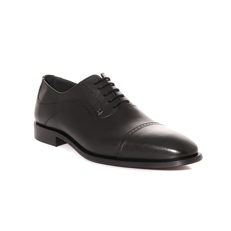 Luca di Gioia oxford men shoes in black leather 3681BP7260N