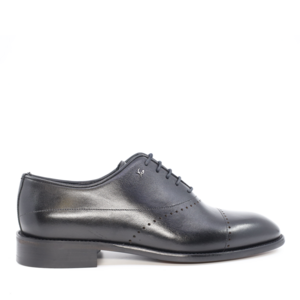 Luca di Gioia men oxford shoes in black genuine leather 3685BP1244N