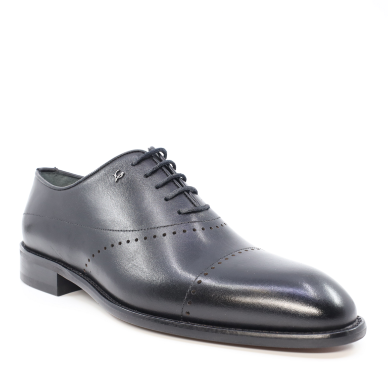 Pantofi oxford bărbați Luca di Gioia negri din piele  3685BP1244N