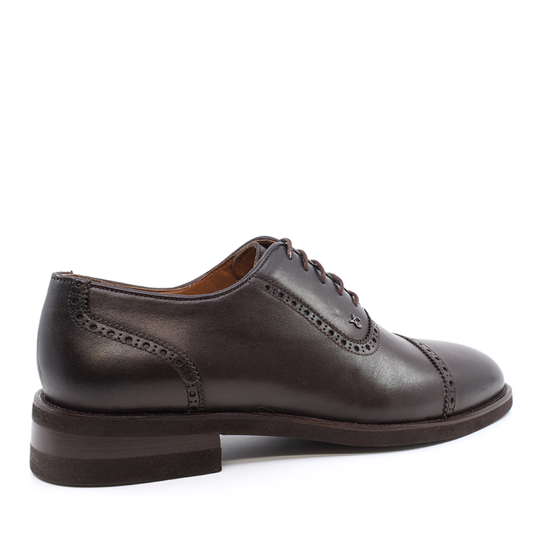 Luca di Gioia men oxford shoes in brown genuine leather 3685BP2483M