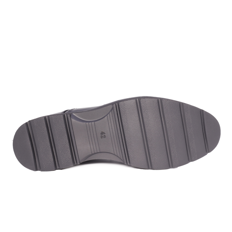 Men's black leather oxford shoes Luca di Gioia 3856BP005N