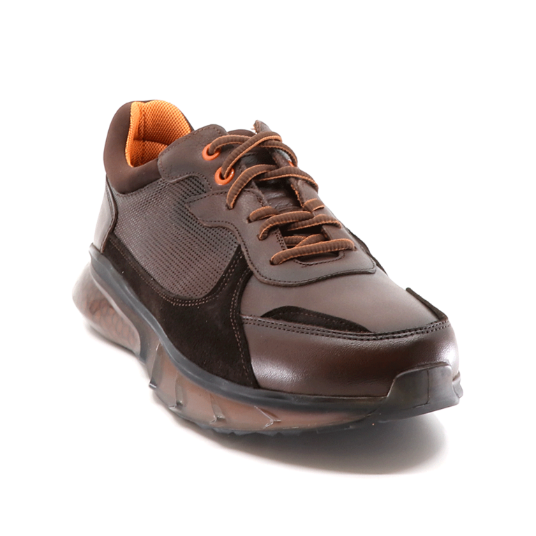 Luca di Gioia men sneakers in brown leather 2092BP10950M