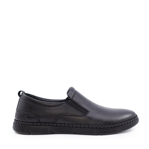 Pantofi stil slip on bărbati Luca di Gioia negri din piele 2095BP23425N