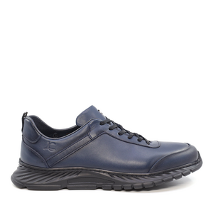 Luca di Gioia men sneakers in navy genuine leather 2095BP12685BL