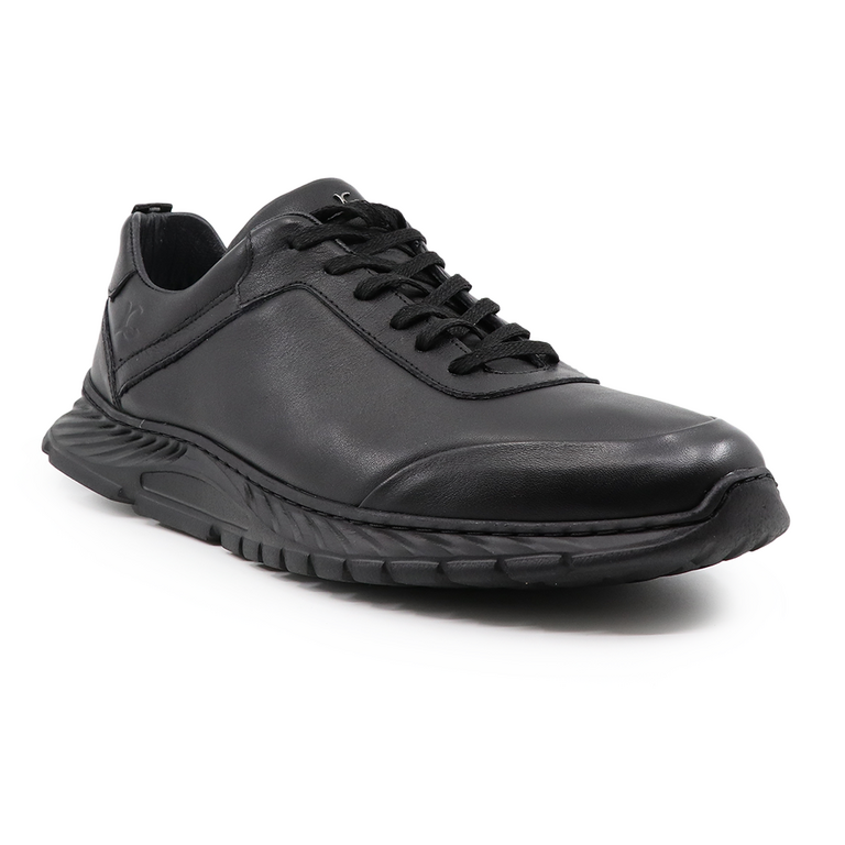 Luca di Gioia men sneakers in black leather 2093BP12685N