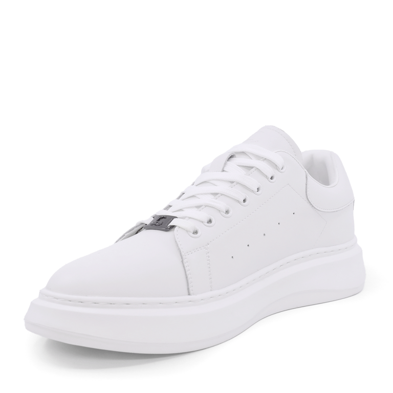 Luca di Gioia Men's White Leather Sneakers 3917BP435A