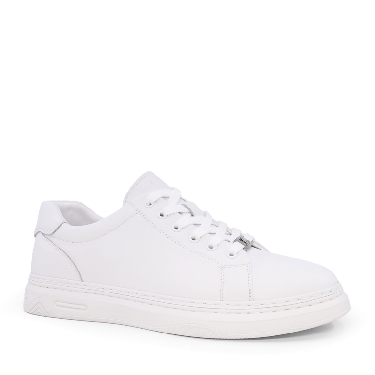 Luca di Gioia Men's White Leather Sneakers 3917BP455A
