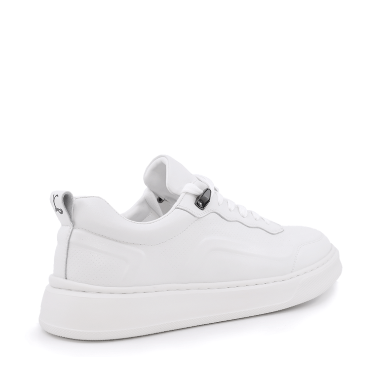 Luca di Gioia Men's White Leather Sneakers 3917BP466A