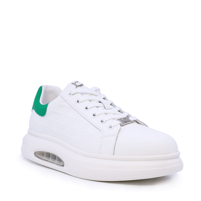 Luca di Gioia Men's White Leather Sneakers 3917BP870A