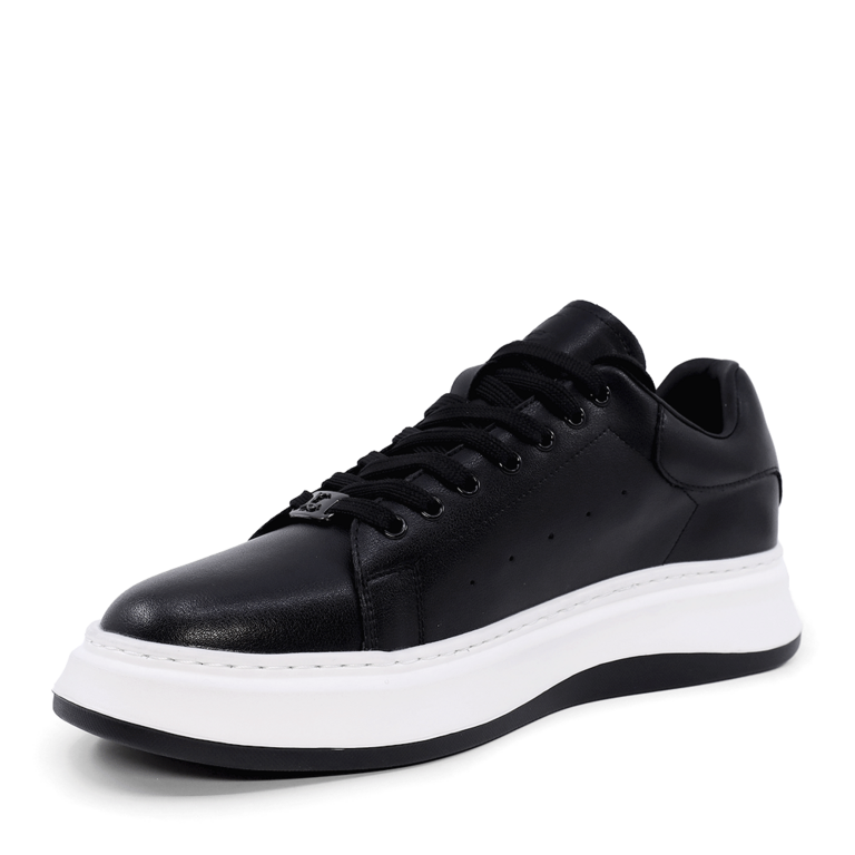 Sneakers de bărbați Luca di Gioia negri din piele 3917BP435N